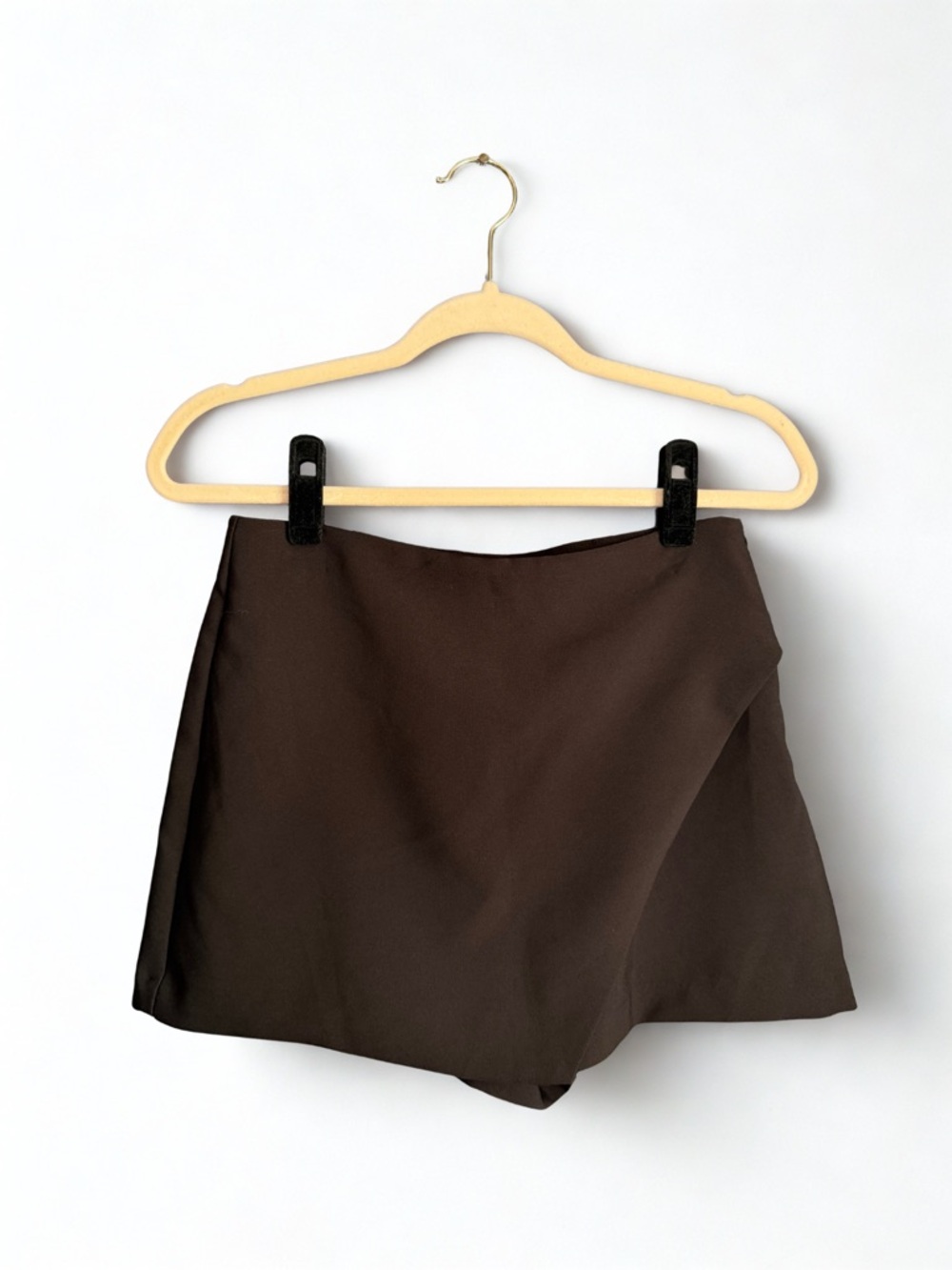 Everyday Black Skort with Clean Silhouette